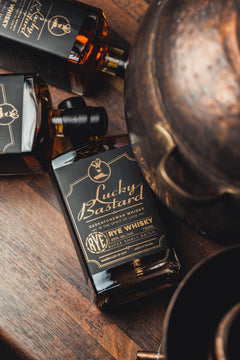 Bottle of Canadian Rye Whisky Brand bourbon distillery