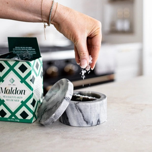 MARBLE SALT & PEPPER CANISTER