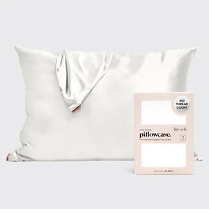 KITSCH SATIN PILLOWCASE- IVORY