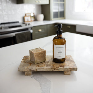 CHOCOLATE MARBLE TRIVET RISER