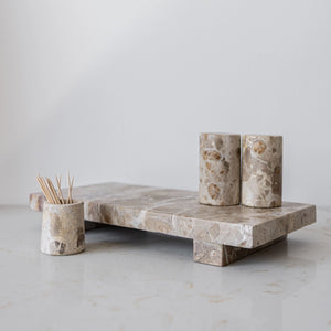 CHOCOLATE MARBLE TRIVET RISER