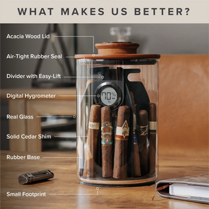 CYLINDER CIGAR HUMIDOR