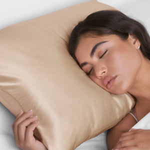 KITSCH SATIN PILLOWCASE- CHAMPAGNE