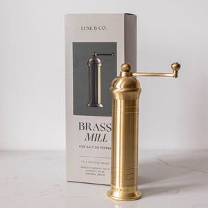 BRASS MILL PEPPER GRINDER