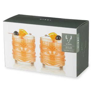 VISKI SHORT TIKI GLASSES
