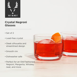 VISKI NEGRONI GLASSES