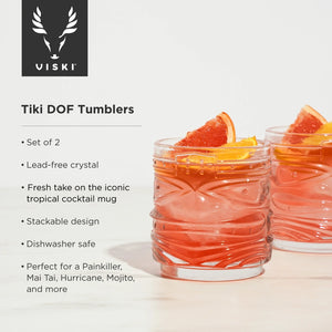 VISKI SHORT TIKI GLASSES