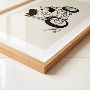 BIKER CHICK WALL ART- SMALL
