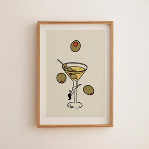 DIRTY MARTINI WALL ART- SMALL