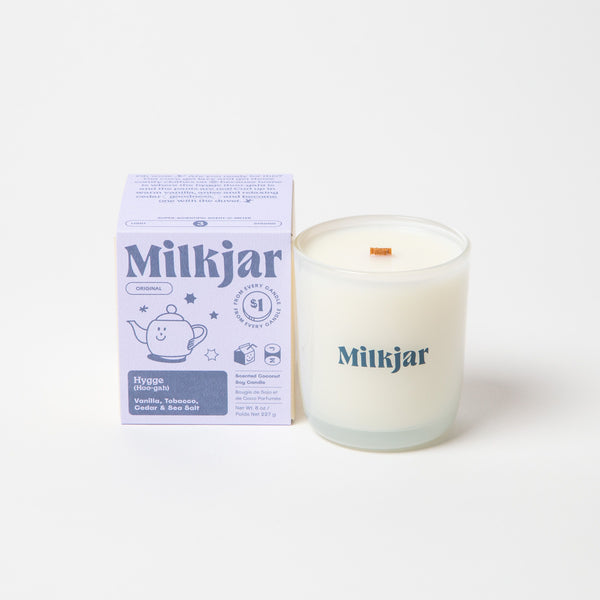 MILK JAR HYGGE CANDLE