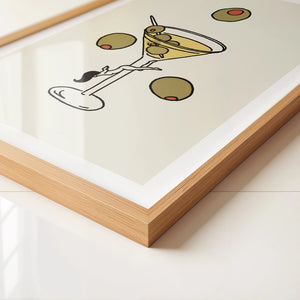 DIRTY MARTINI WALL ART- SMALL