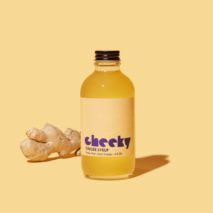 CHEEKY COCKTAILS GINGER SYRUP 4OZ
