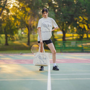 LUCKY BASTARD TENNIS & COCKTAIL CLUB TOTE BAG