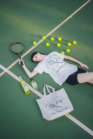 LUCKY BASTARD TENNIS & COCKTAIL CLUB TOTE BAG