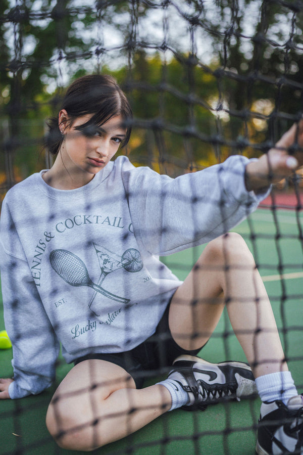 Tennis & Cocktail Club Crewneck Sweater