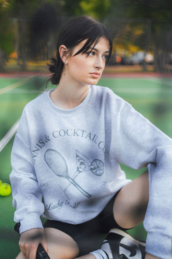 Tennis & Cocktail Club Crewneck Sweater