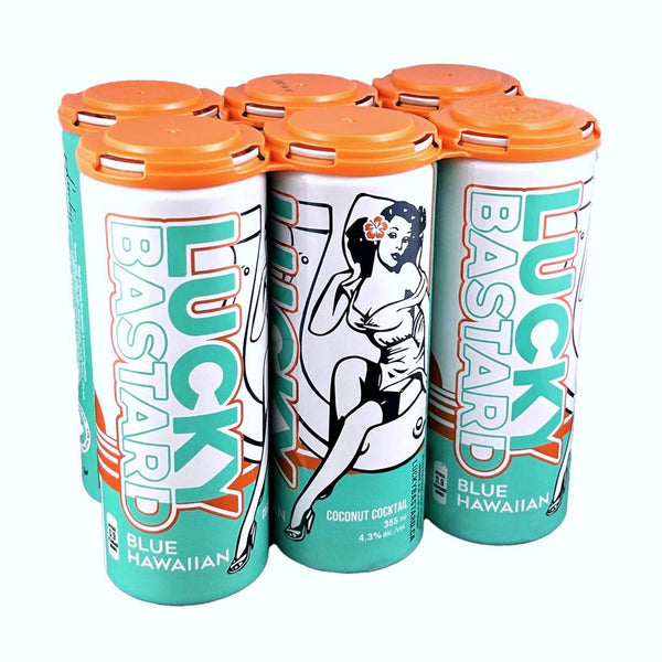 LUCKY BASTARD BLUE HAWAIIAN- 6 PACK