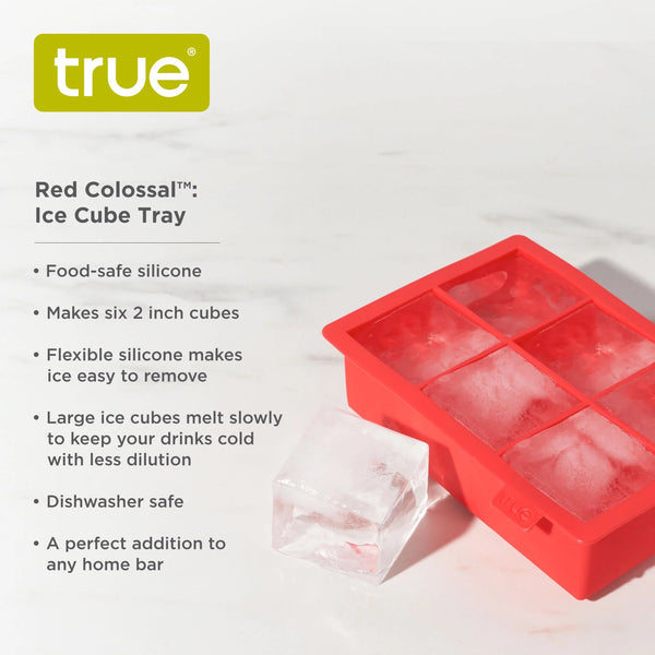 RED COLOSSAL ICE CUBE TRAY