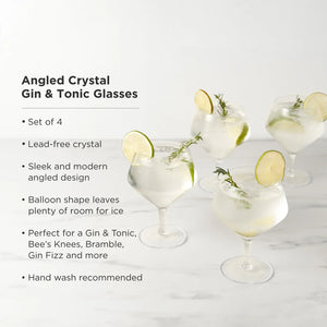 GIN & TONIC GLASSES SET OF 4
