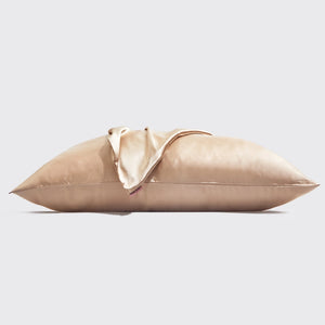 KITSCH SATIN PILLOWCASE- CHAMPAGNE