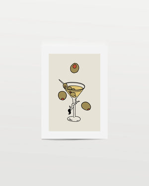 DIRTY MARTINI WALL ART- SMALL