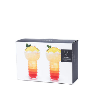 PEARL DIVER TIKI GLASSES SET OF 2