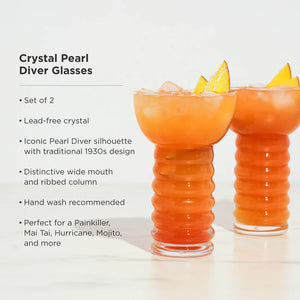 PEARL DIVER TIKI GLASSES SET OF 2