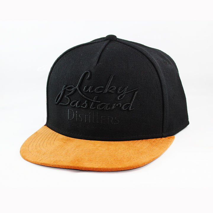 Lucky Bastard Black & Suede Hat