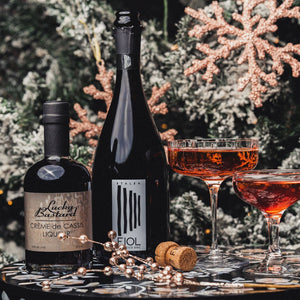 Lucky Bastard Crème de Cassis (Black Currant) Liqueur