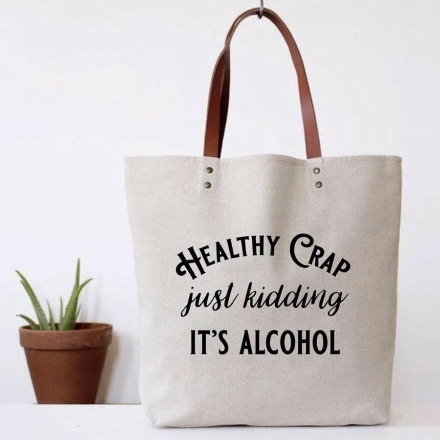 HEALTHY CRAP TOTE BAG