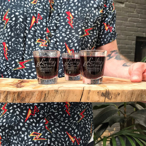LUCKY BASTARD 1 OUNCE SHOT GLASS