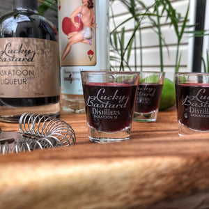 LUCKY BASTARD 1 OUNCE SHOT GLASS