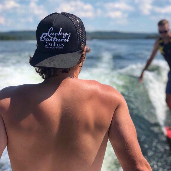 Lucky Bastard Trucker Hat - Black